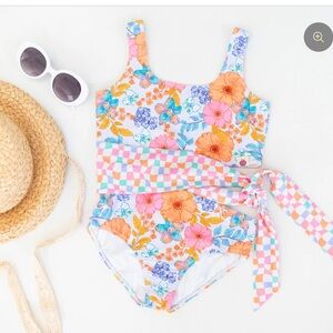 Cheeky Plum Reese Swimsuit - Flamingo Fantasy size 6Y